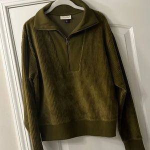 Green corduroy pullover - Universal Thread (Target), size medium
